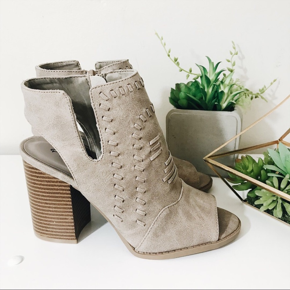 Peep Toe Booties - Picture 2 of 4